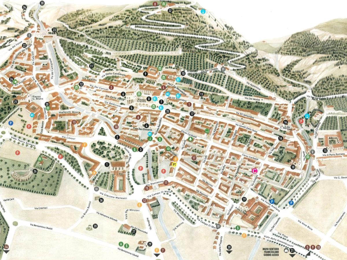 Casa Armanni - La Tua Casa Di Pietra Leilighet Gubbio Eksteriør bilde